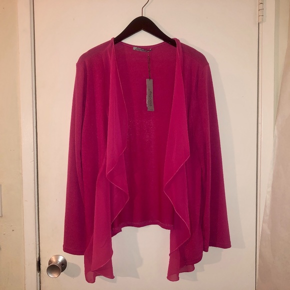 NWT Arianna by Howard’s draping cardigan (1x/2x) - Picture 1 of 7